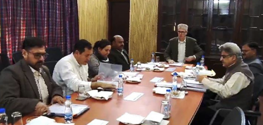 CM Omar Abdullah chairs cabinet meeting in Jammu